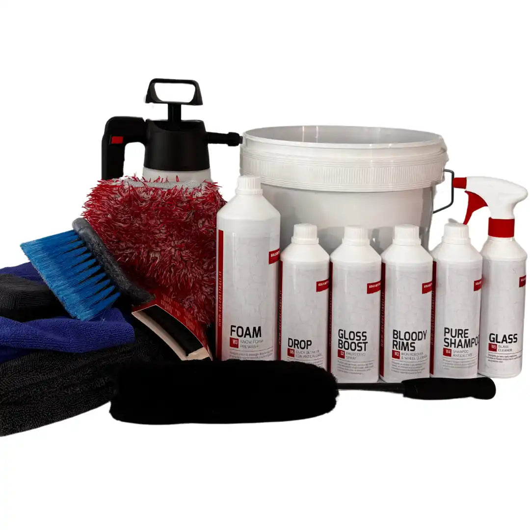 kit premium per il lavaggio auto schiumogeno sicuro detailing